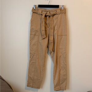 Joie Cream Cargo Straight Leg Pants